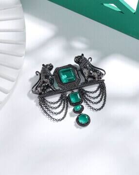 cosa nostraa Sher-e-Shaan Stone-Studded Brooch-picture-26