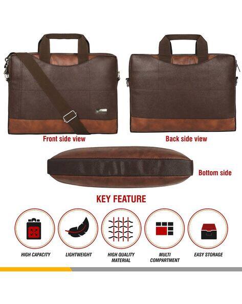 Buy Brown Laptop Bags for Men by ZIPLINE Online