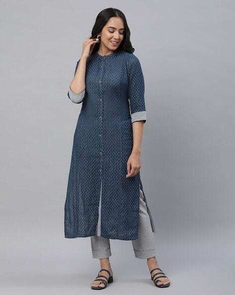 Women Printed Straight Kurta