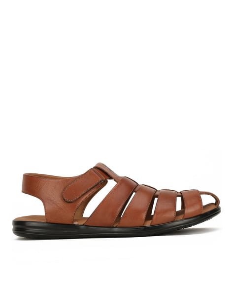 HUSH PUPPIES Men Multi-Strap Sandals with Velcro Fastening