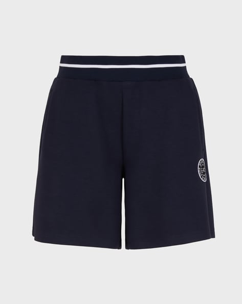 Buy Navy Blue Shorts for Women by EA7 Emporio Armani Online Ajio