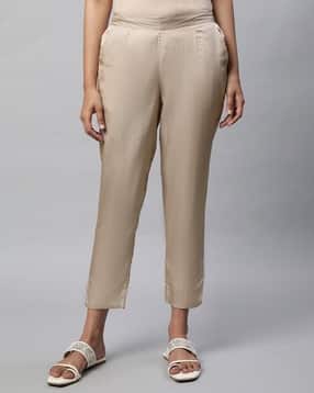 Women Straight Fit Pants with Insert Pockets-image-34