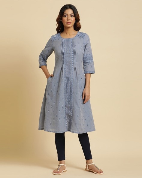 W Women Printed A-Line Kurta