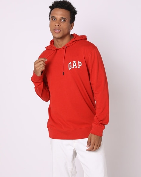 Red gap hoodie online mens