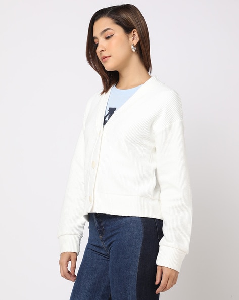 Buy Off white Sweaters Cardigans for Women by GAP Online Ajio