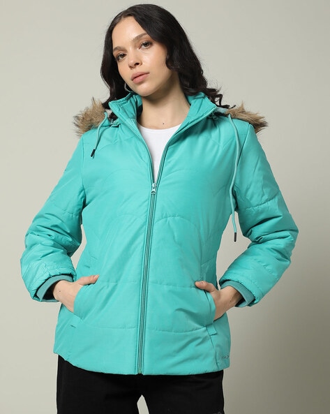 Fort Collins Women Zip-Front Regular Fit Parka Jacket