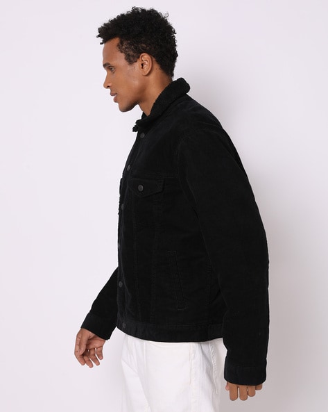 Gap denim hot sale jacket black