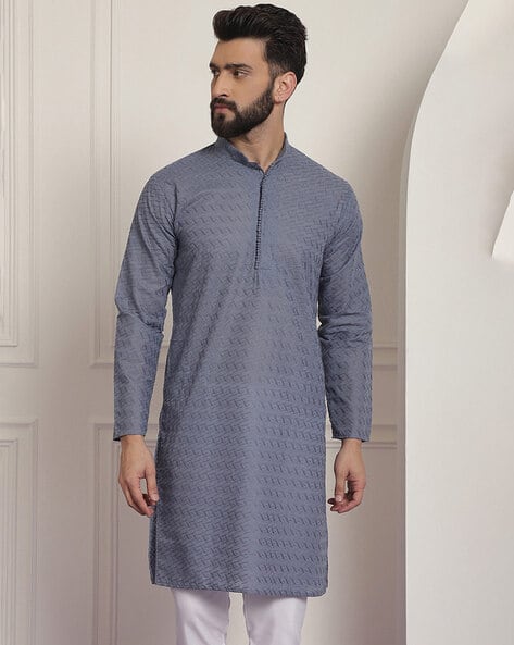Global Desi Bandhani Printed Mandarin Collar Straight Kurta with Palazzo main image 0