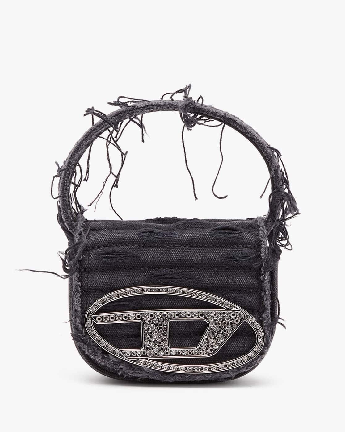 Buy DIESEL 1DR XS - Iconic Denim Mini Crossbody Bag | Black Color