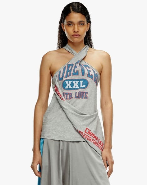 トップス D&G BEACHWEAR 2000s Pile Tank Top Deep Blue Yarn-Dyed Pure Cotton Sleeveless Tank Top – wforwoman