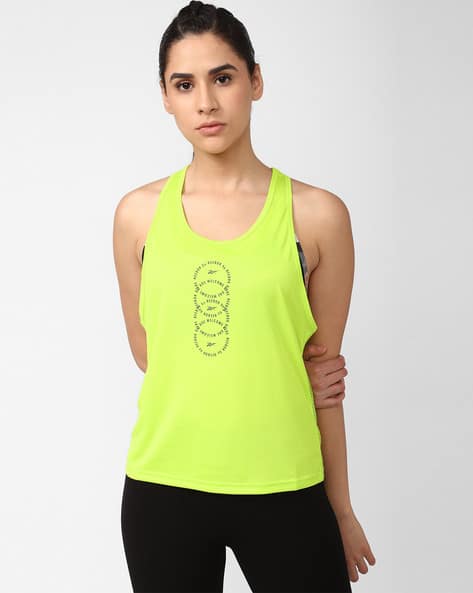 Brand Print Regular Fit Tank Top