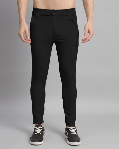 Buy Black Trousers & Pants for Men by Linoges Online