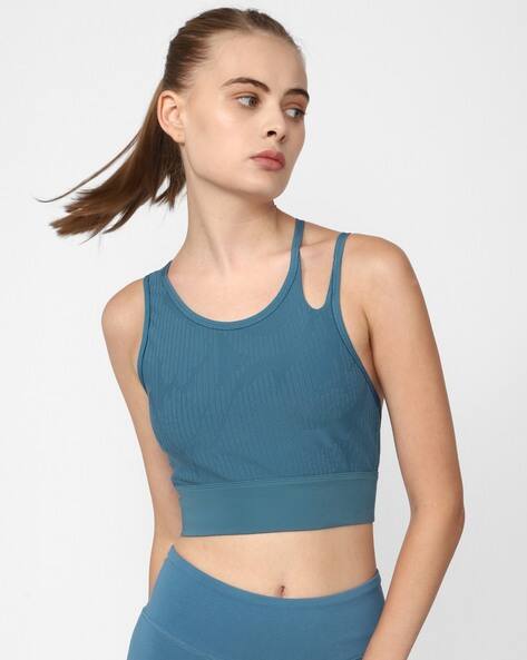 Reebok Ribbed Fitted Top with Cutouts