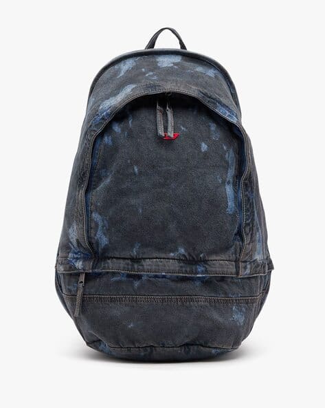 Buy DIESEL Rave Backpack - Backpack in Coated Denim | Blue Color  