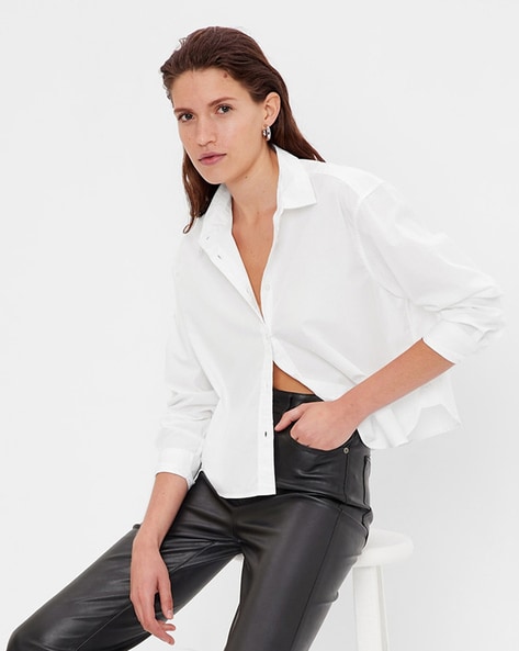 Gap white on sale shirt ladies