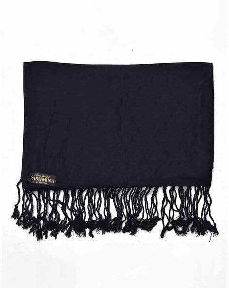 Women Self-Design Stole with Tassels Price in India