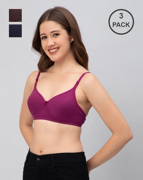 Leading Lady Pack of 3 Full-Coverage Bras
