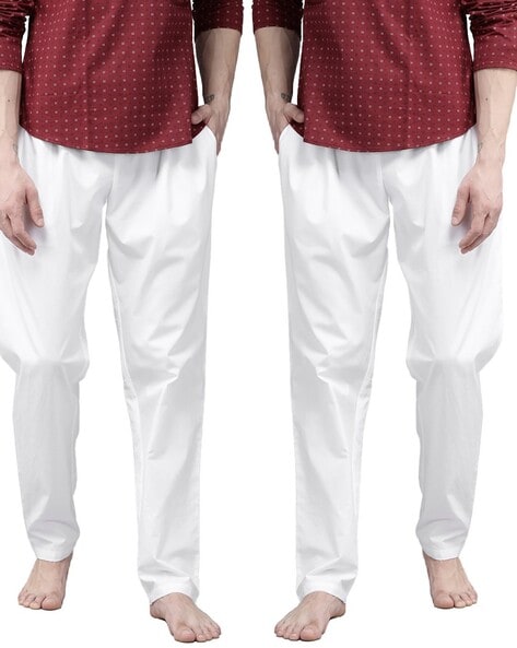 Buy White Pyjamas Churidars for Men by SEE DESIGNS Online Ajio