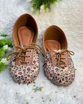 kiana house of fashion Women Floral Print Shoes with Lace Fastening-picture-37