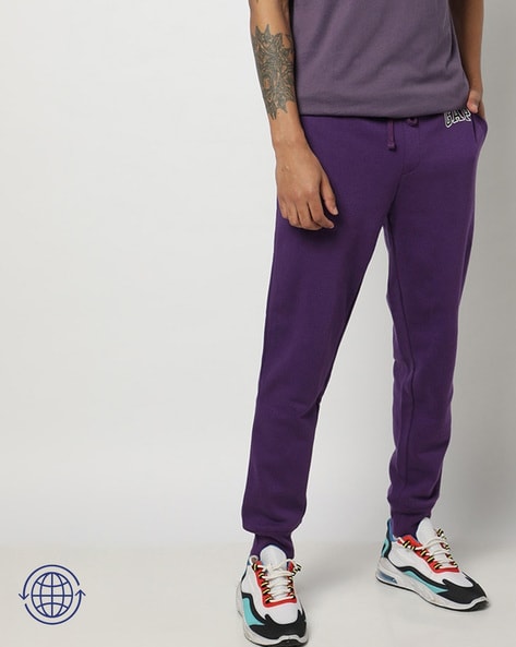 Purple joggers hot sale