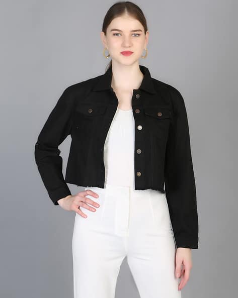 Buy Black Jackets Coats for Women by Ribose Chemistry Of Fashion