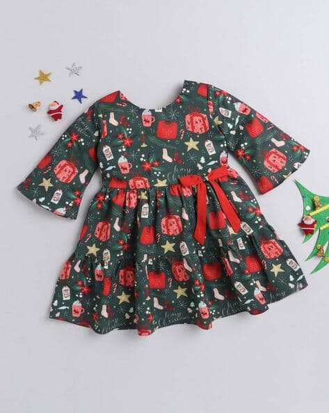 Buy Green Dresses Frocks for Girls by The Magic Wand Online