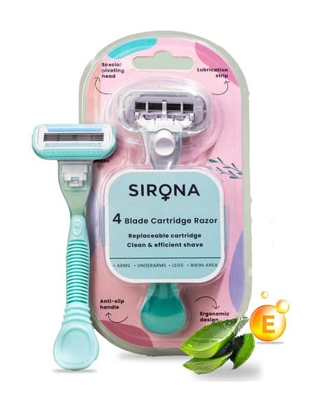 SIRONA Reusable 4 Blade Cartridge Hair Removal Body Razor