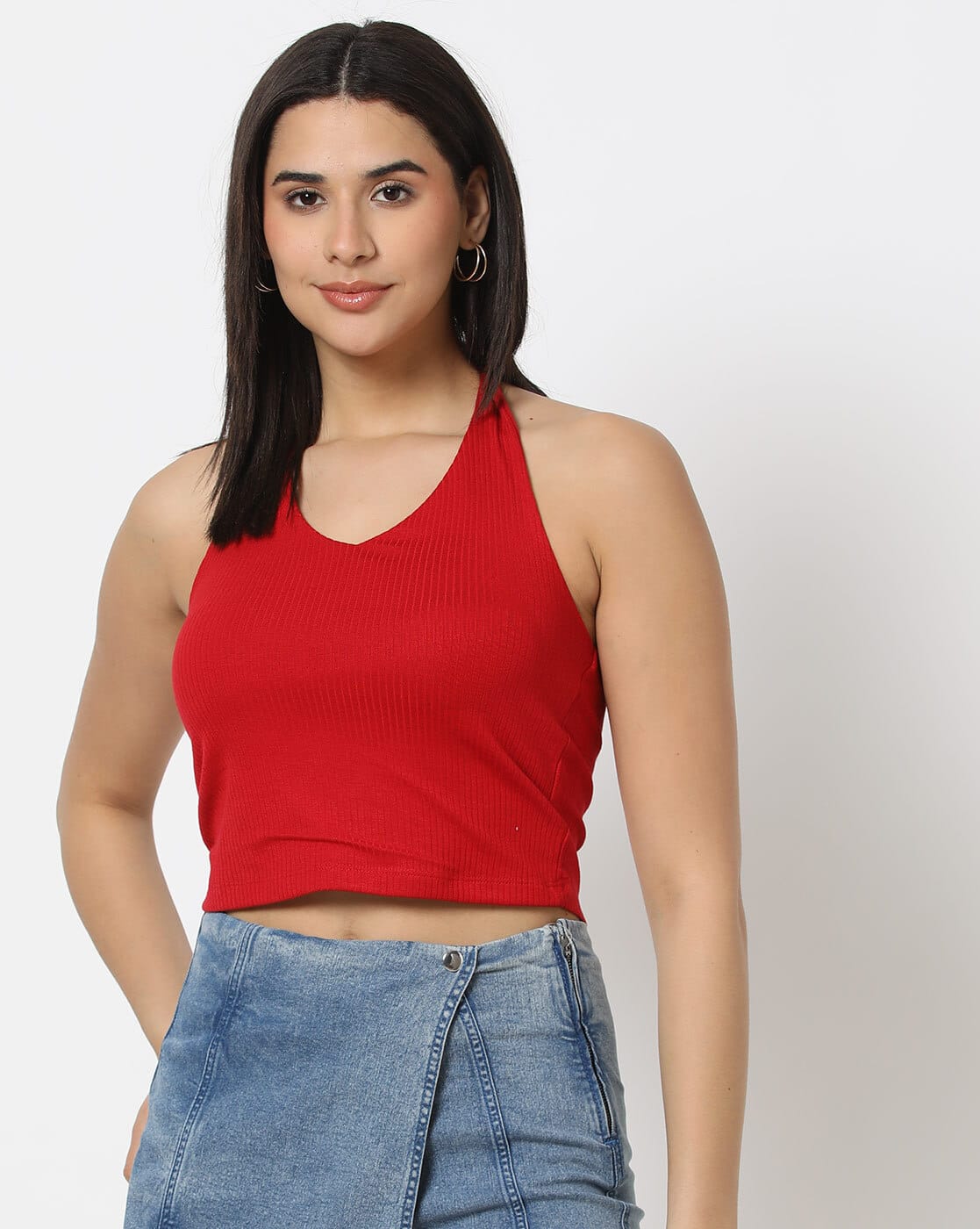 トップス S halter flow tops theredthered THEREDTHREAD / ザレッドスレッド】S halter flow tops