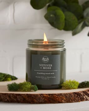 Vetiver Glass Jar Grape Scented Candle-image-16