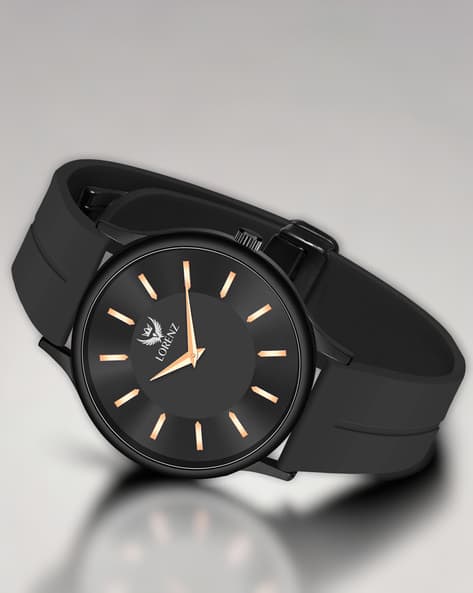 LORENZ MK-4077R Men Round-Dial Wrist Watch