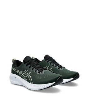 Asics green outlet shoes