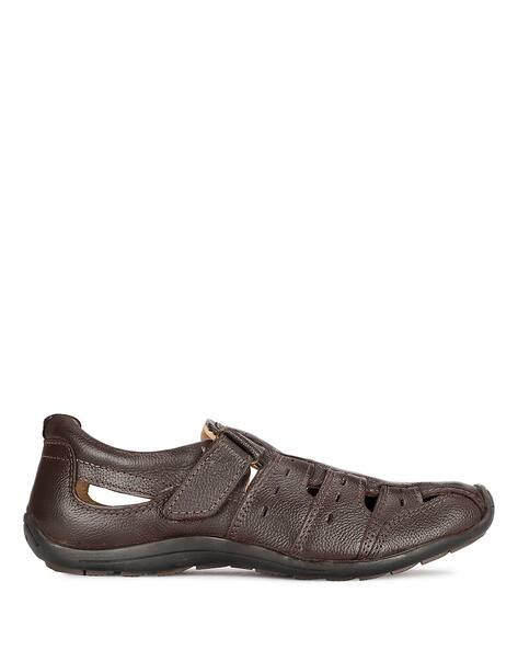 HUSH PUPPIES Men Multi-Strap Sandals with Velcro-Fastening