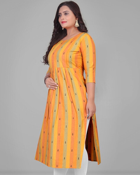 Buy Mustard Kurtas & Kurtis for Women by CEE 18 Online