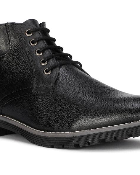 Price History of Bata Men Round-Toe Lace-Up Boots from Ajio