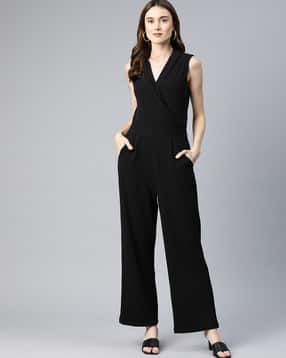 cottinfab Women Sleeveless V-Neck Jumpsuit-picture-18