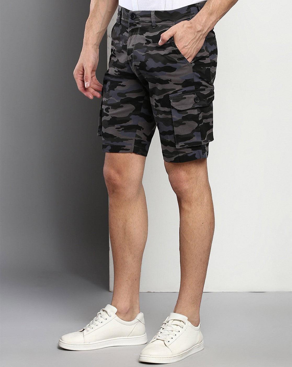 Men's gray clearance camo shorts