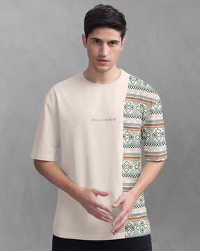 christmas print long sleeve shirt
