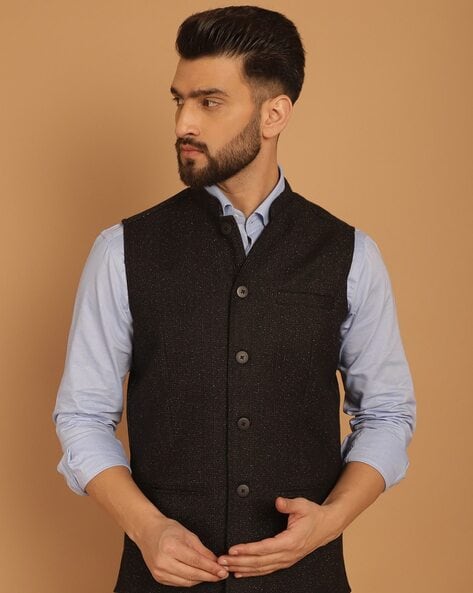 Even Stripes Nehru jacket