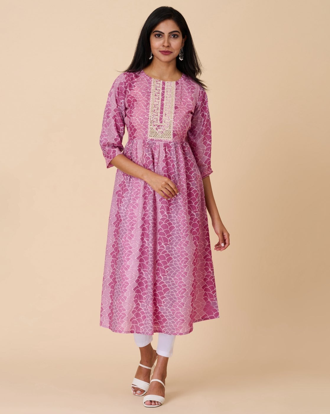 Buy Purple Pink Kurtas for Women by ANORA Online