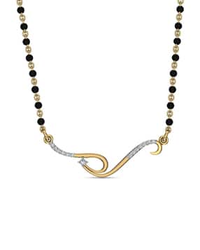 dishis Yellow-Gold Beaded Mangalsutra-picture-49