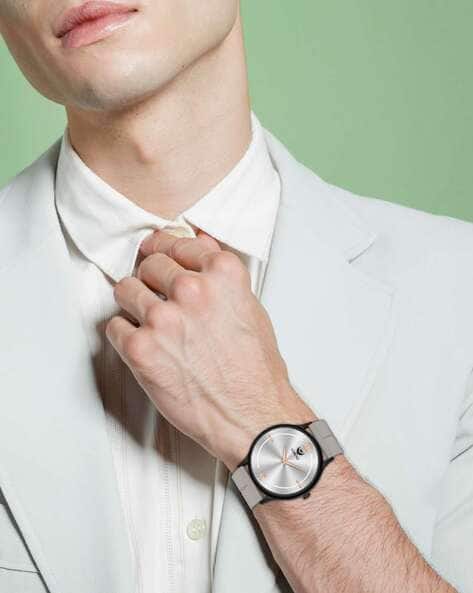 LORENZ MK-4071R Men Round-Dial Wrist Watch