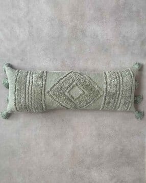 altrove Rectangular Shaped Body Cushion with Tasseled Edges 14" x 40"-picture-28