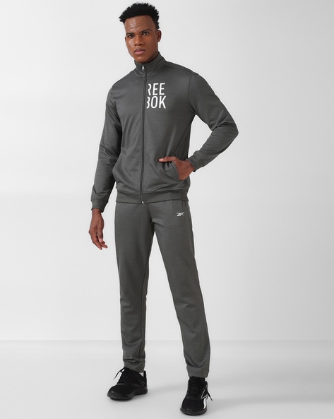 Grey reebok fashion tracksuit