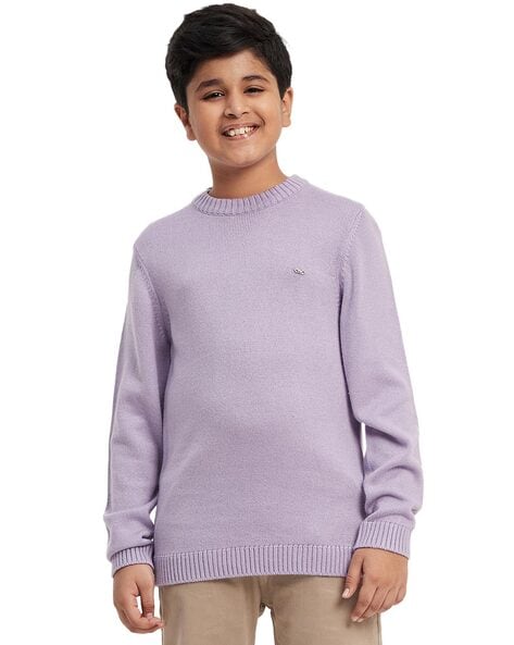 Buy Lavender Sweaters Cardigans for Boys by PURPLE UNITED KIDS Online Ajio