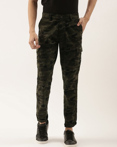 Buy IVOC Multicolor Regular Fit Camo Print Cotton Jogger Pants for Men's  Online @ Tata CLiQ