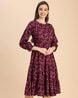Buy Burgundy Dresses for Women by Moomaya Online | Ajio.com