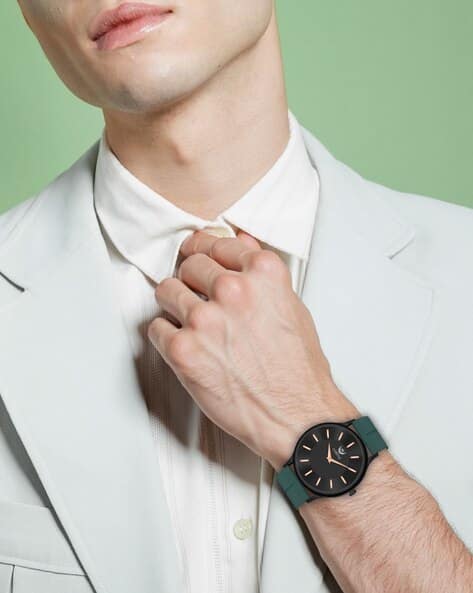 LORENZ MK-4061R Men Round-Dial Wrist Watch