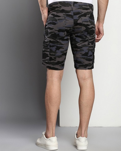 Mens slim fit camo on sale shorts