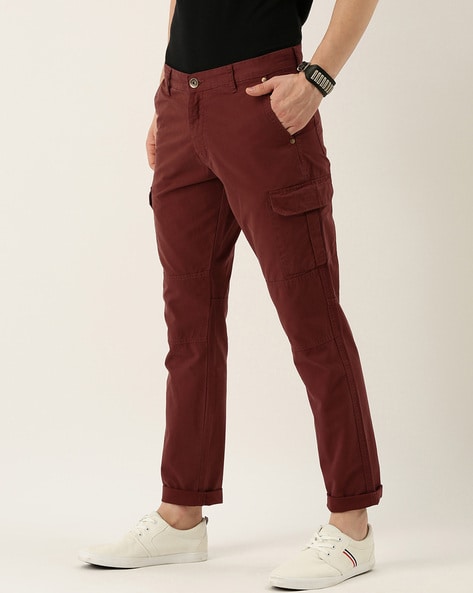 Mossimo Supply Co. | Jeans | High Rise Maroon Cargo Pants Jeggings |  Poshmark