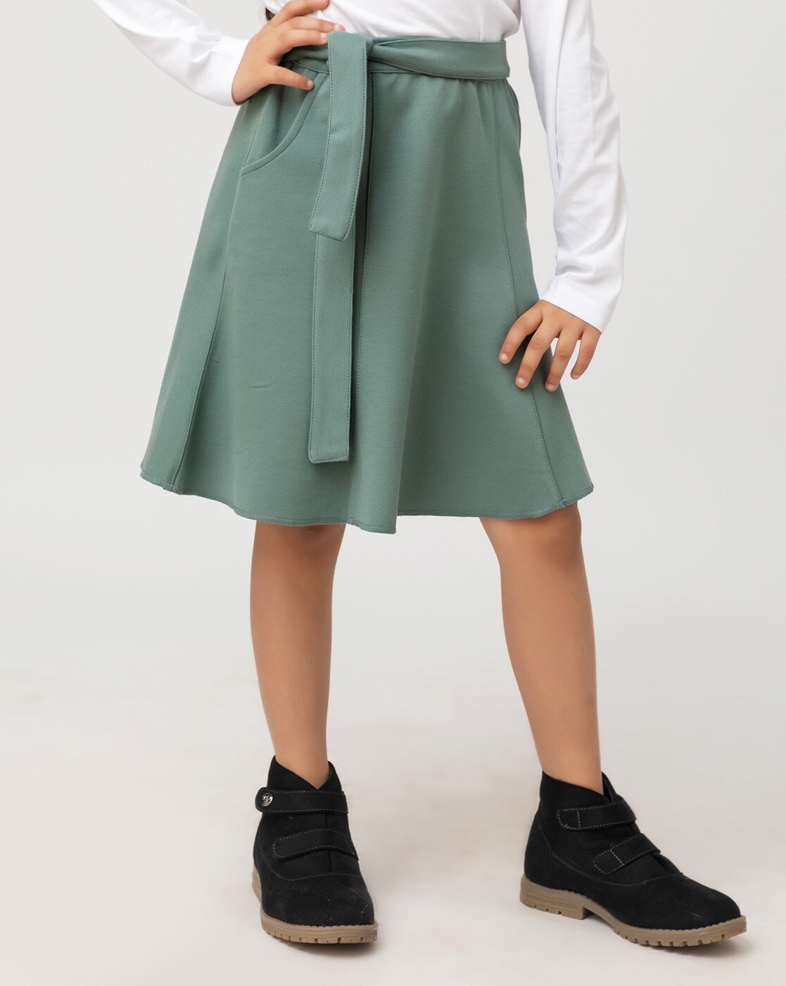 Buy Teal Skirts for Girls by PURPLE UNITED KIDS Online | Ajio.com